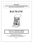 Baumatic BFD46 Operating instructions
