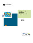 Motorola Canopy E1 User guide