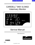 Midmark CARDELL 9401 Service manual