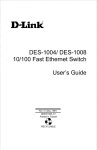 D-Link DES-1004 User`s guide