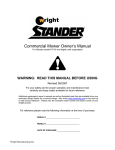 Wright Manufacturing Mower Owner`s manual