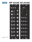MP 2016S / XP 2016S Manual