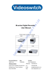 Videoswitch Vi-K3 User manual