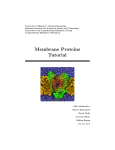 Membrane Proteins Tutorial Al - Theoretical Biophysics Group