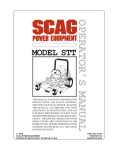 Scag Power Equipment GC-STT-CS Operating instructions