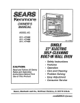 Sears KENMORE 911.47465 Owner`s manual