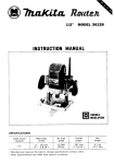 Makita 3612B Instruction manual