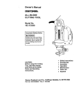 Craftsman 183.172540 Owner`s manual