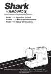 Shark Euro-Pro 7133 Instruction manual