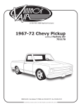 Vintage 1967-72 CHEV PICK-UP Specifications