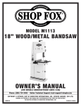 Woodstock SHOP FOX M1113 Specifications