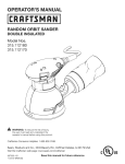 Craftsman 315.112170 Operator`s manual