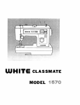 White CLASSMATE 1570 Instruction manual