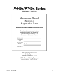 Zebra PT40x Series Specifications