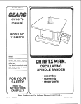 Craftsman 113.225705 Owner`s manual