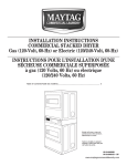 120-Volt, 60-Hz - Maytag Commercial Laundry