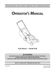 MTD 41M Operator`s manual