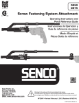 Senco DS75 Operating instructions