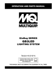 MULTIQUIP GB3LED Specifications