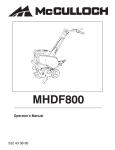 McCulloch 96081000900 Operator`s manual