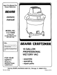 Craftsman 113.178490 Owner`s manual
