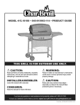 Char-Broil 415.16108 Product guide