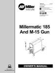 Miller Electric 185 Owner`s manual