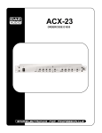DAPAudio ACX-23 Product guide