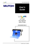 MUTOH ValueJet VJ-1204 User`s guide