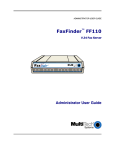 Multitech FF110 User guide