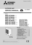 Mitsubishi Electric MXZ-3C68VA Service manual