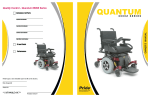 Pride Mobility Quantum 6000Z 3S Owner`s manual