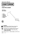 Craftsman 358.796520 Instruction manual