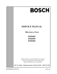 Bosch HMB406 Service manual