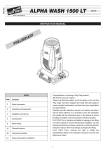 Clay Paky ALPHA WASH 1500 LT Instruction manual