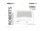 Roberts CR9901 Specifications