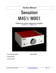 Virtue Sensation M451 Owner`s manual