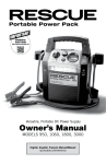 Rescue 1060 Owner`s manual