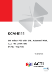 ACTi KCM-8111 User`s manual