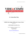 VideoComm Technologies ZX-480SR40 Owner`s manual