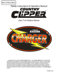 Country Clipper Zeton Owner`s manual