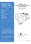 York SUNLINE 2000 60 Installation manual