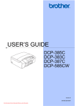 Brother DCP-387C User`s guide