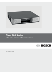 Bosch Divar 700 Series Operating instructions