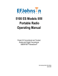 E.F. Johnson Company 51SL ES Operating instructions