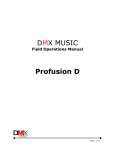 DMX ProFusion iS User manual