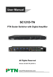PTN SC121D-TN User manual