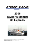 Pro-Line Boats 35 Express 2006 Owner`s manual
