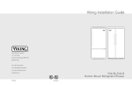 Viking Designer DDSB423D Installation guide