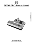 Sebo ET-C Owner`s manual